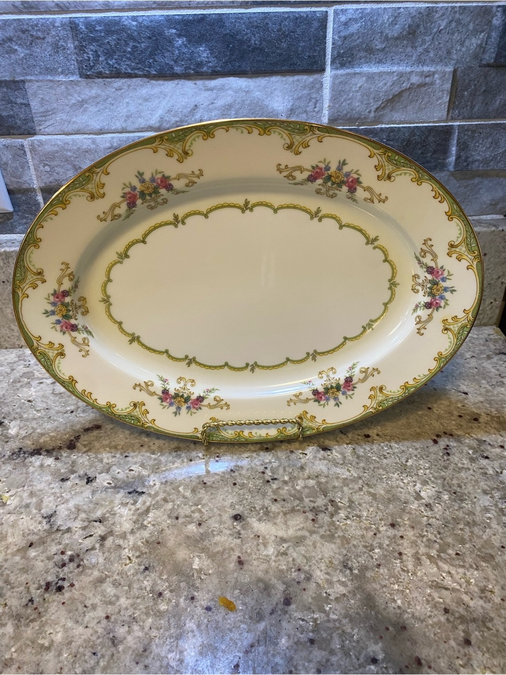 Noritake Winton 11.5” Platter Pink , Green And Yellow Floral